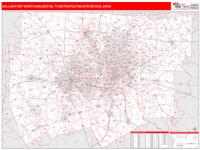 Dallas Fort Worth Arlington Metro Area Wall Map